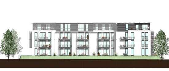 Wohnanlage "Auenhöfe" - Ansicht Westen