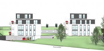 Wohnanlage Hewenblick - Ansicht Osten Wohnanlage Hewenblick - Ansicht Osten