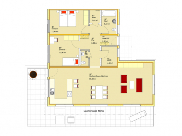 Grundriss Wohnung B7 Grundriss Wohnung B7