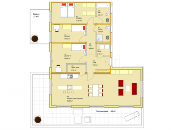 Grundriss Wohnung A7 Grundriss Wohnung A7