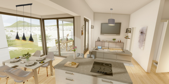 Neubauprojekt S42 - Visualisierung Innenraum Penthaus