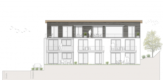 Neubauprojekt S42 - Ansicht Süd