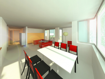 Innenansicht Erdgeschoss - Haus B