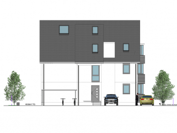 Wohnanlage Seepark, Haus B - Ansicht Norden 