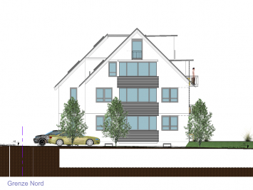 Wohnanlage Seepark, Haus B - Ansicht Westen