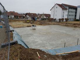 Ausheben der Baugrube - 09.02.17