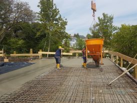 Betonieren der TG Decke - Haus A - 17.05.2019 Betonieren der TG Decke - Haus A - 17.05.2019