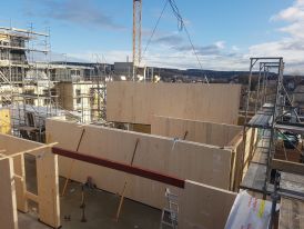 Aufrichten Haus B - 07.12.2019 Aufrichten Haus B - 07.12.2019