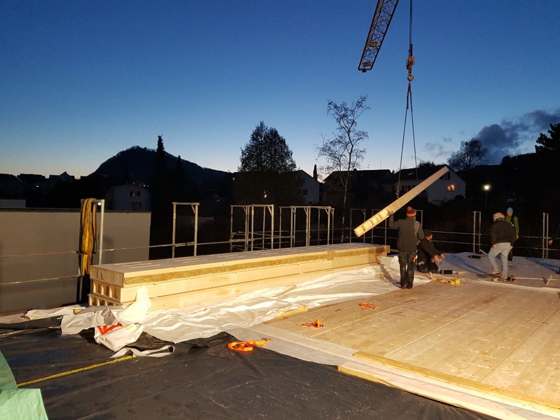 Aufrichten Haus B - 12.12.2019 Aufrichten Haus B - 12.12.2019