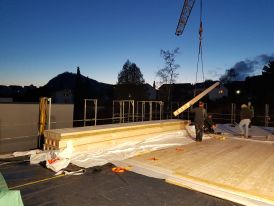 Aufrichten Haus B - 12.12.2019 Aufrichten Haus B - 12.12.2019