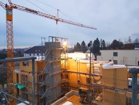 Aufrichten Haus B - 13.12.2019 Aufrichten Haus B - 13.12.2019