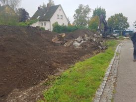 Abtragen des Humus - 25.09.17