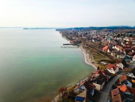 Blick entlang der Uferlinie von Allensbach - 05.03.2018